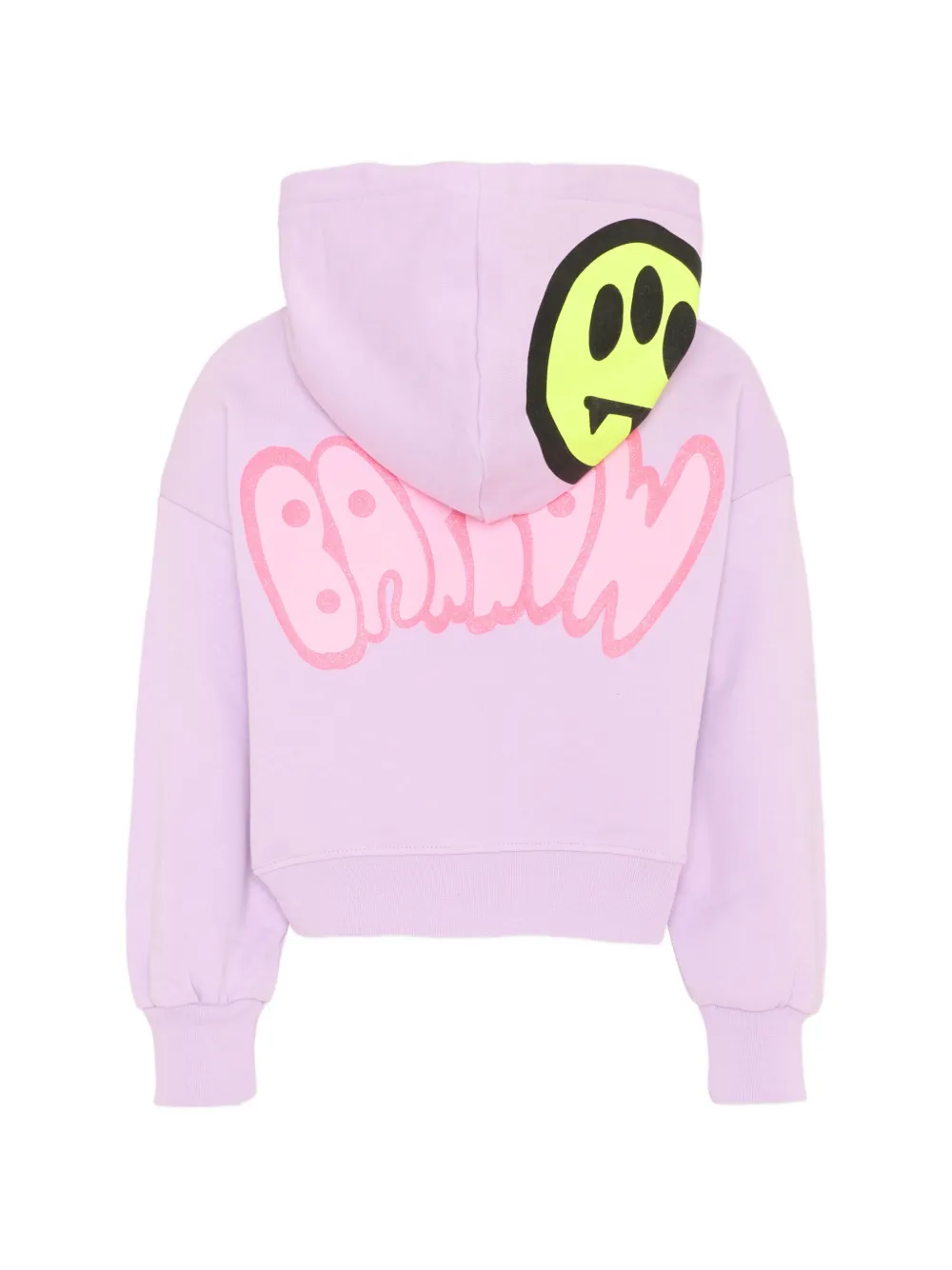 Barrow kids Sweater met grafische print en capuchon Paars