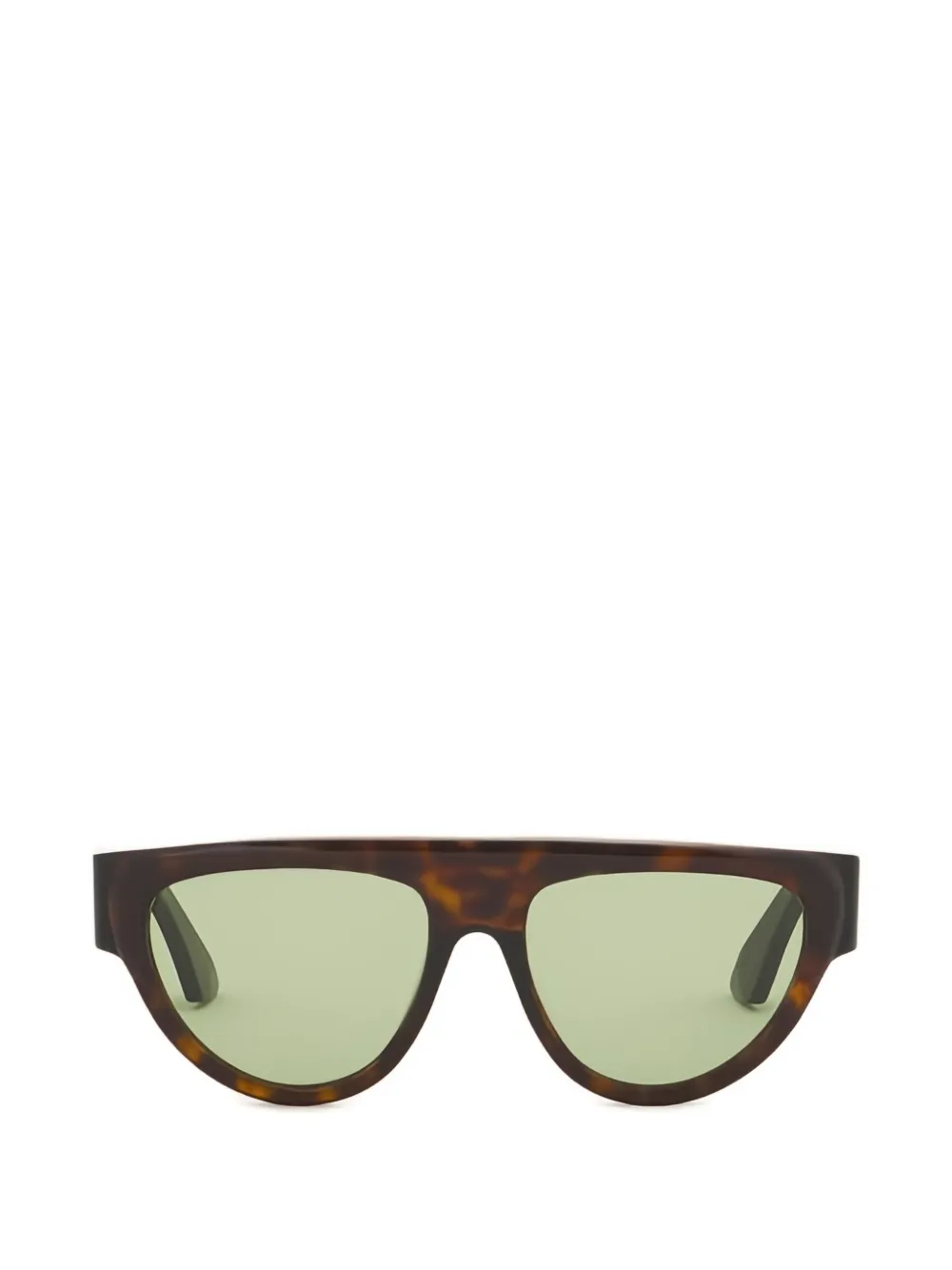 Marni full-rim flat-top sunglasses - Marrone