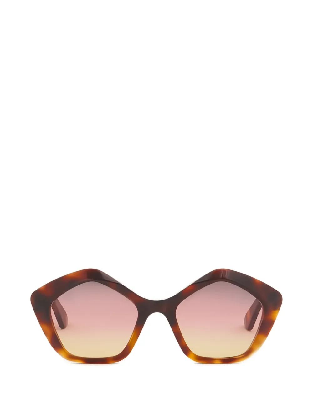 Marni Eluvi hexagonal sunglasses - Marrone