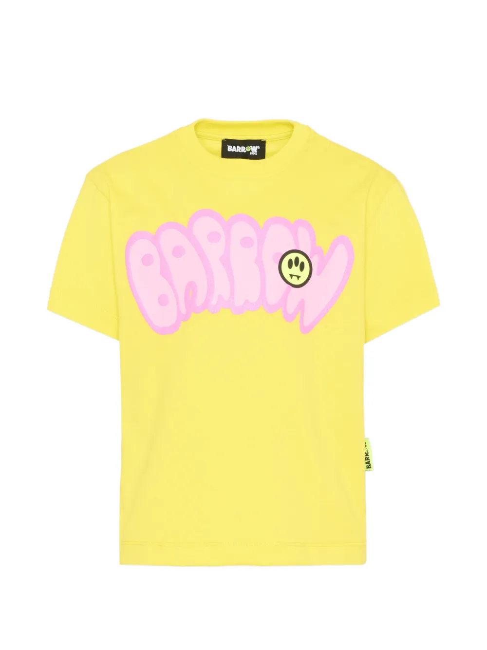 Barrow kids graphic print T-shirt - Giallo