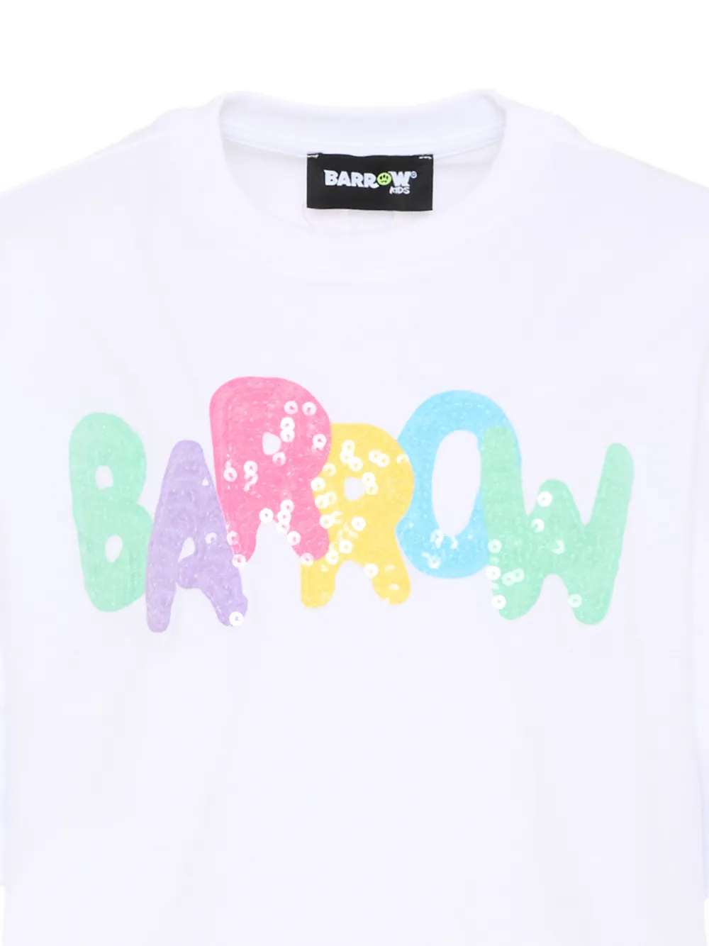 Barrow kids T-shirt met pailletten Wit