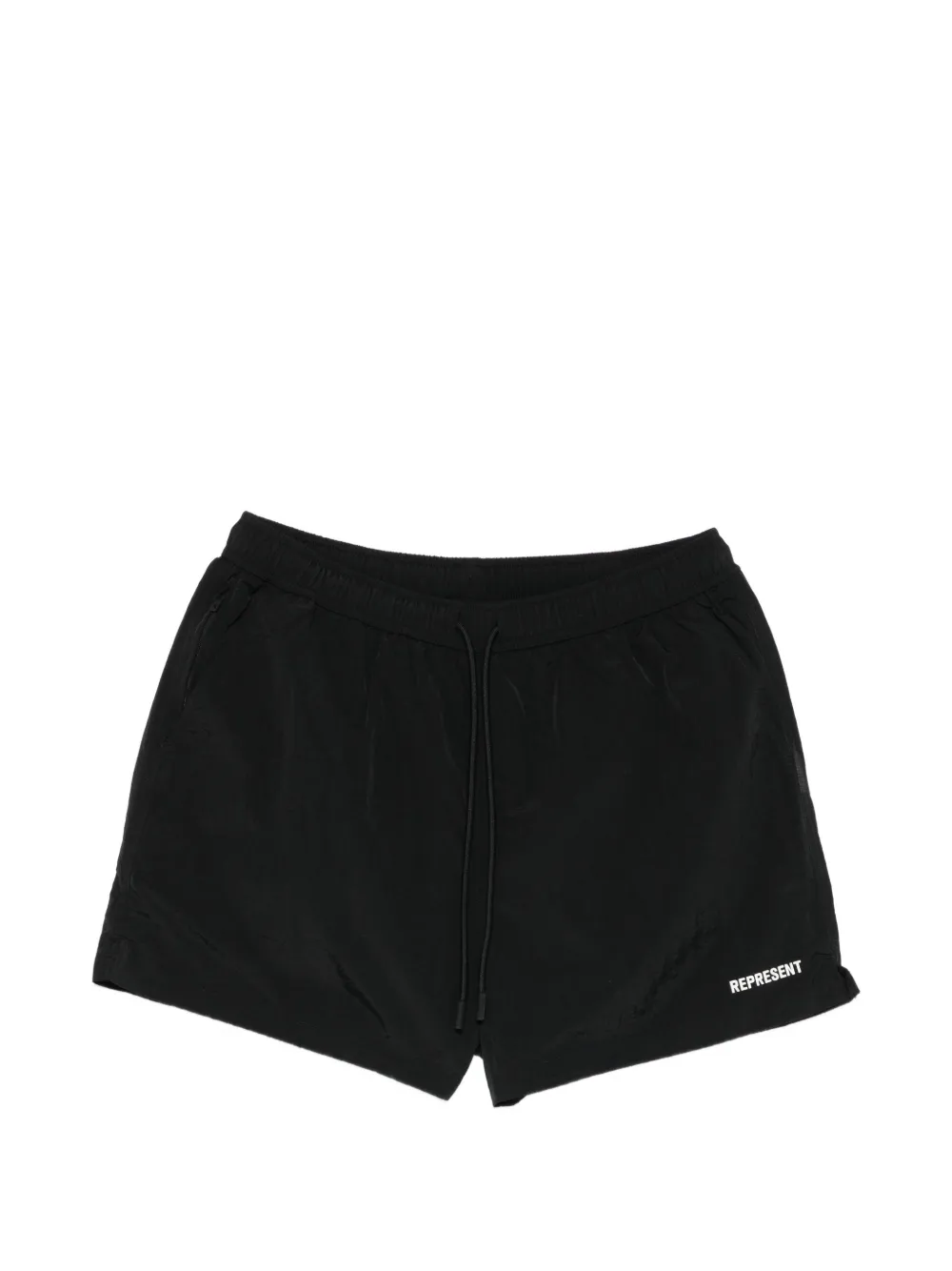 Represent drawstring-fastening swim shorts - Nero