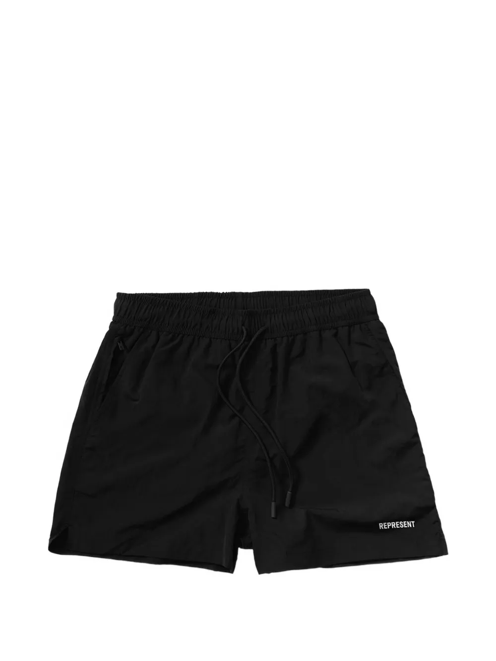 Represent drawstring-fastening swim shorts - Nero