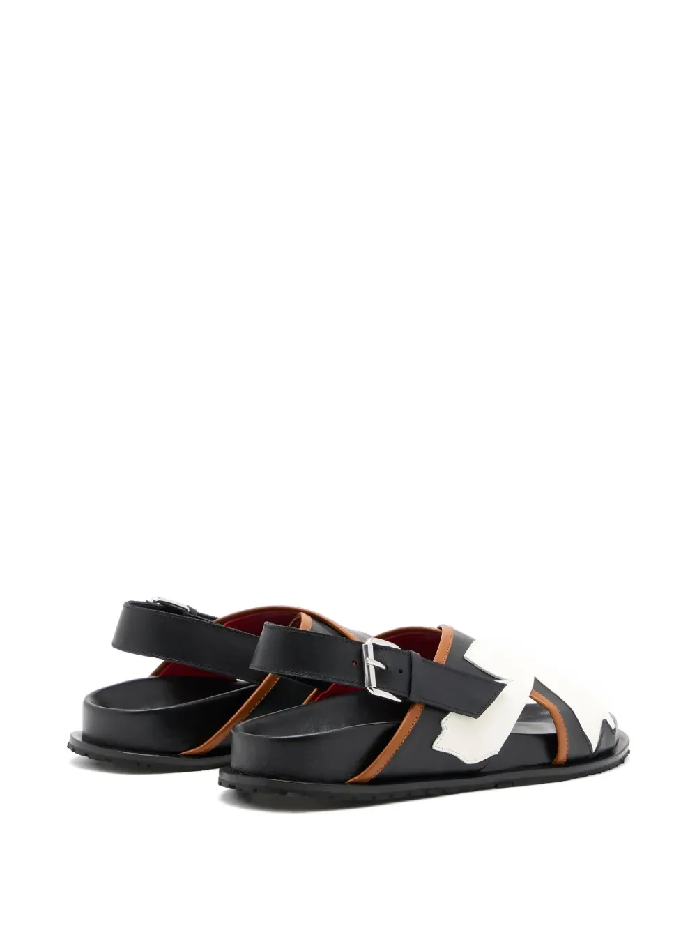 Plan C criss cross-strap sandals Zwart