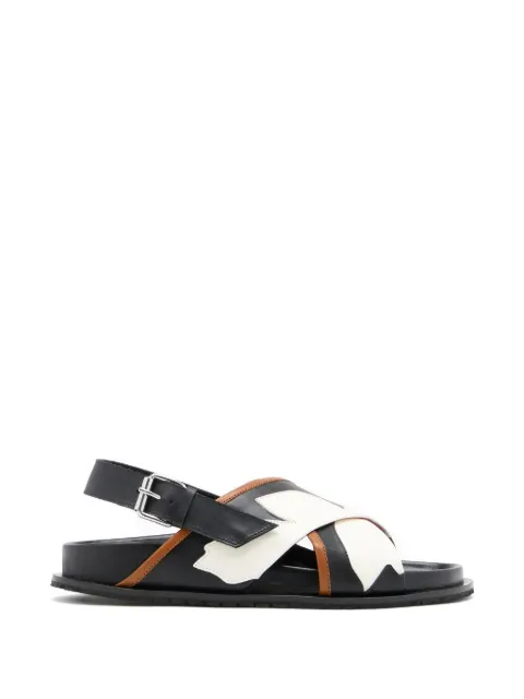 Plan C criss cross-strap sandals