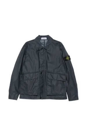 Stone Island ナンバーディテール ボンバージャケット | ブルー