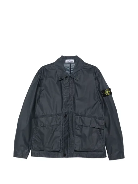 Stone Island waxed shirt jacket
