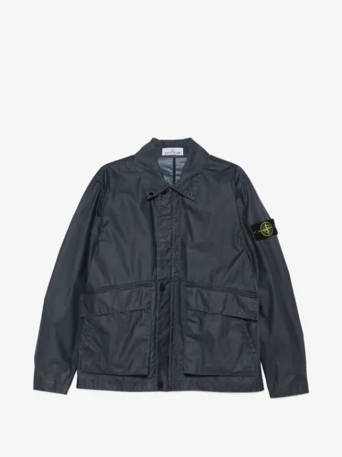 Stone Island 4100054 waxed pigment tela coach jacket