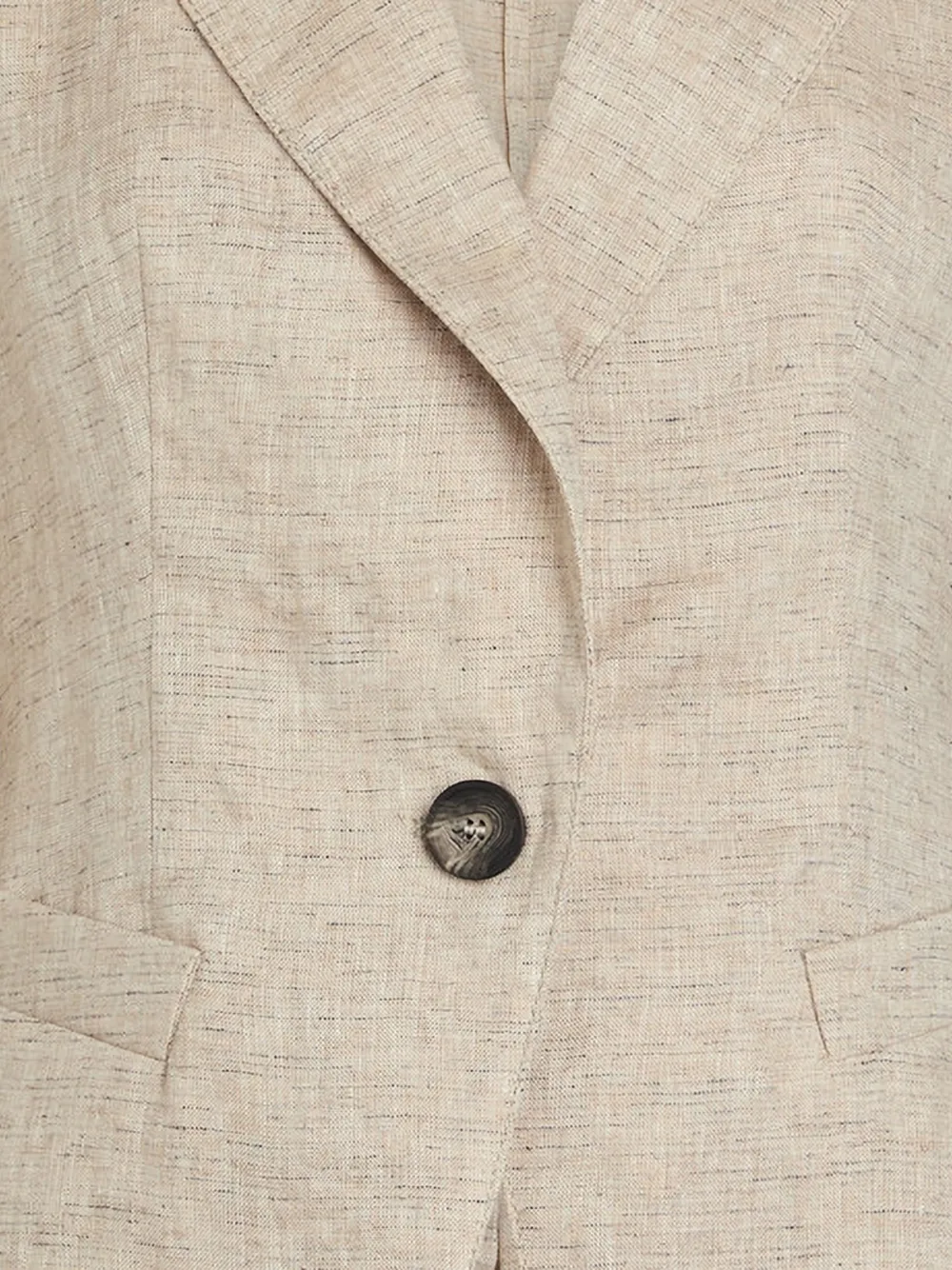 Emporio Armani Blazer met enkele knoop Beige