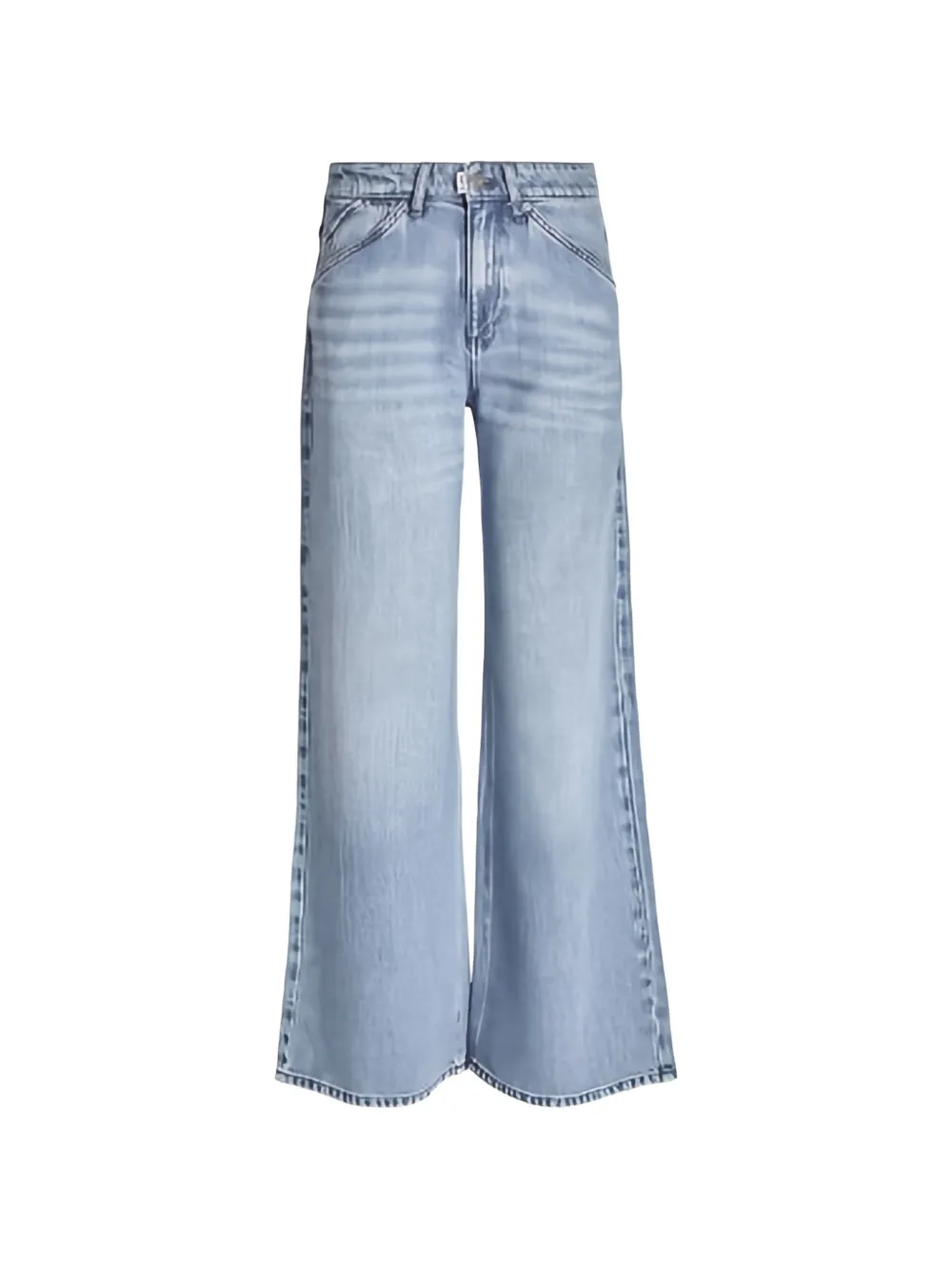 PNTS wide-leg panelled jeans - Blu
