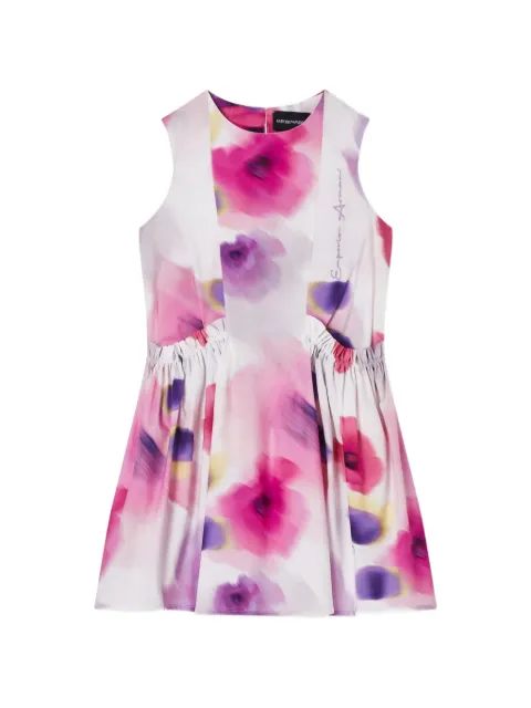 Emporio Armani Kids vestido con estampado floral