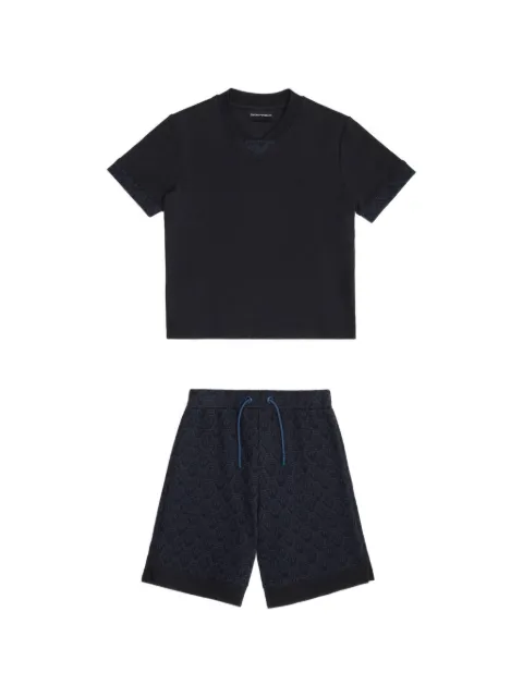 Emporio Armani Kids Set con shorts e scollo a V