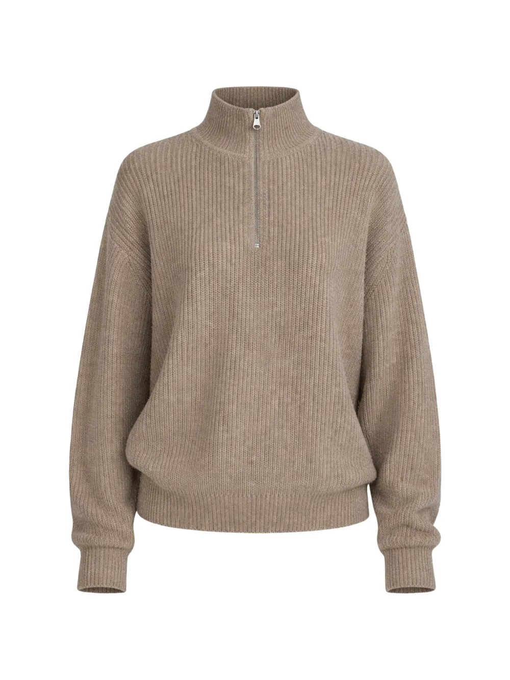 Jenni Kayne ribbed half-zip sweater - Toni neutri