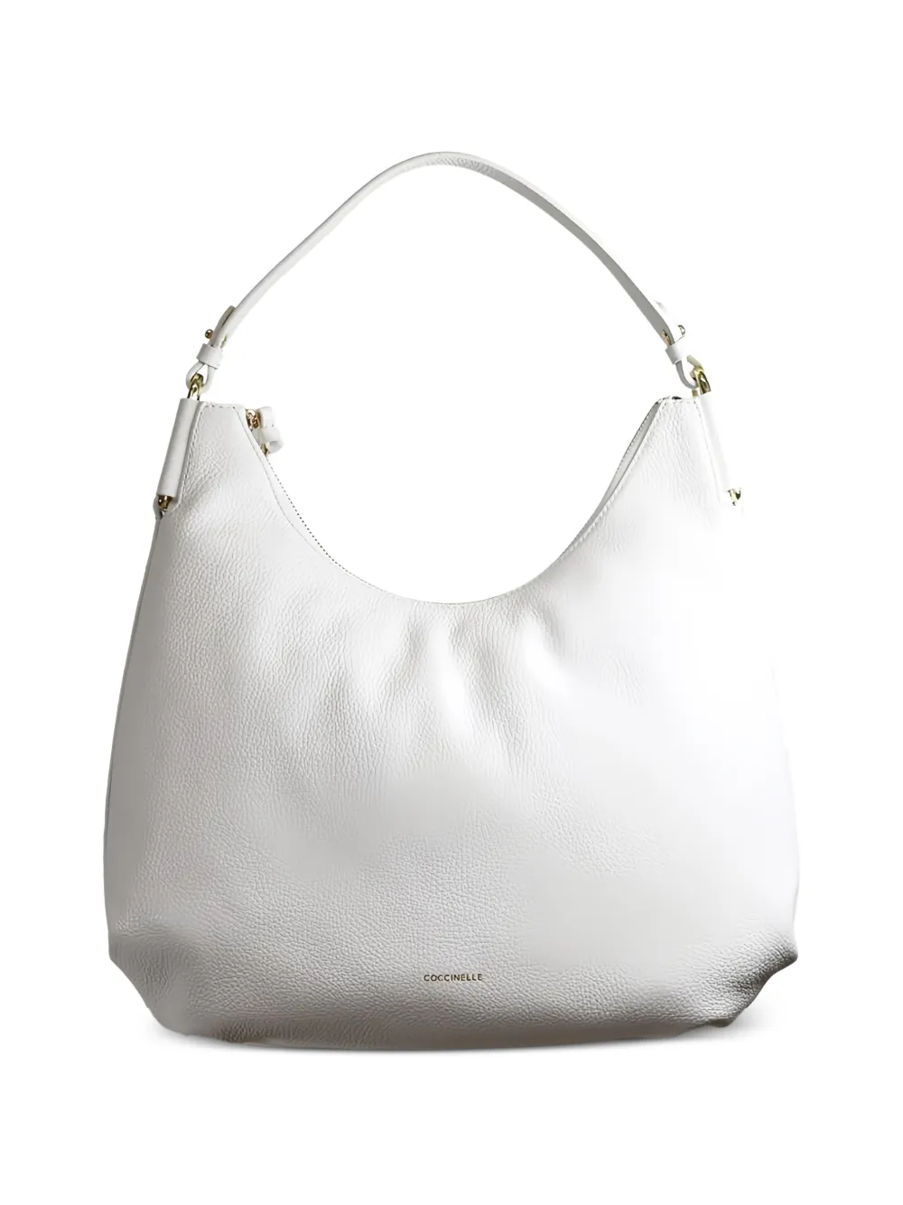 Coccinelle Rebekka zipped shoulder bag - White