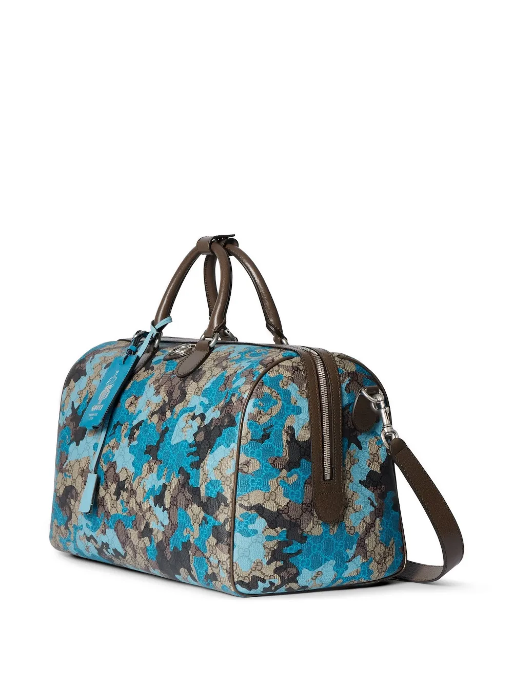  Gucci Gg-print Holdall - Blue 