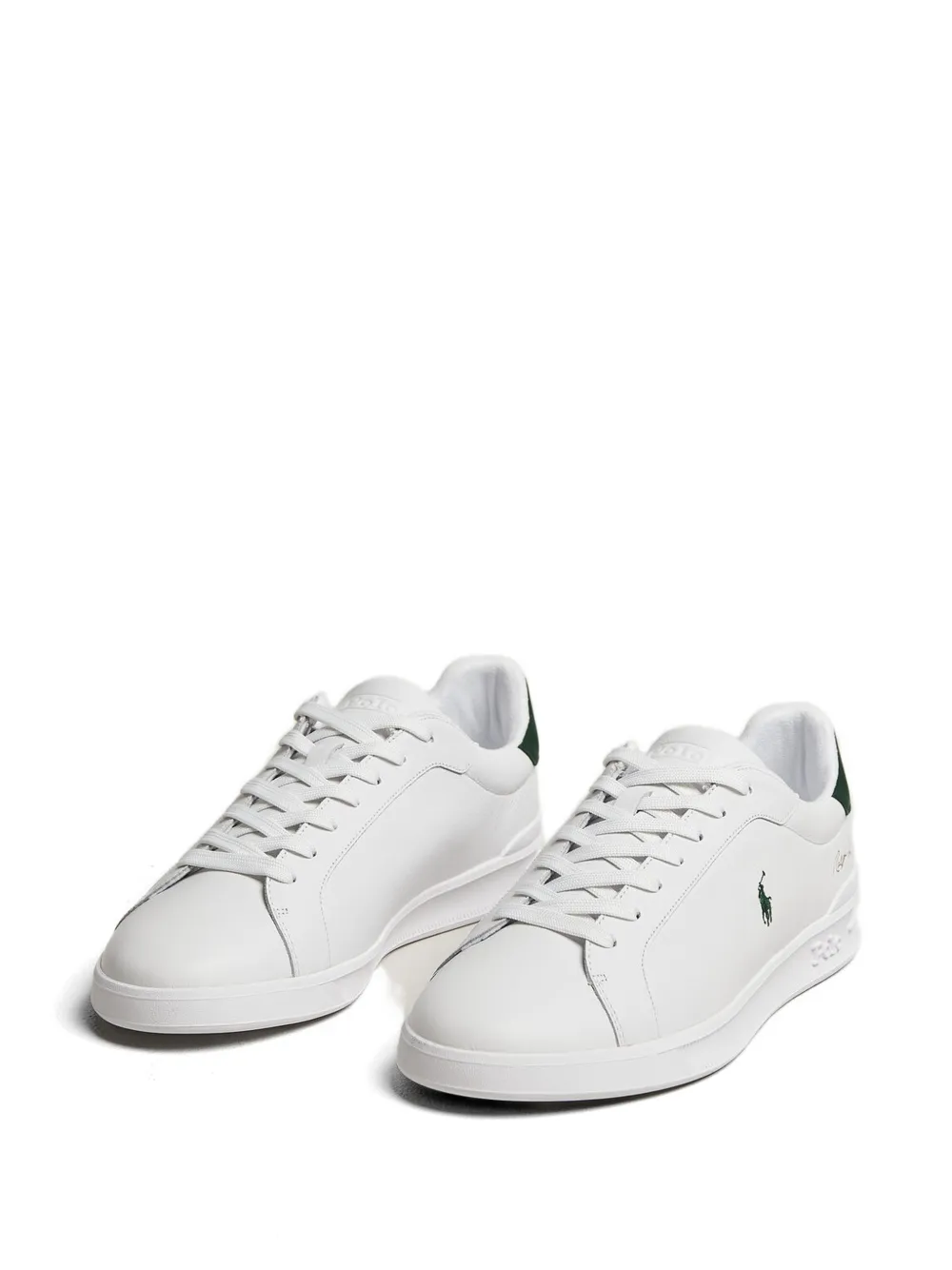 Polo Ralph Lauren Heritage Court sneakers met logo Wit