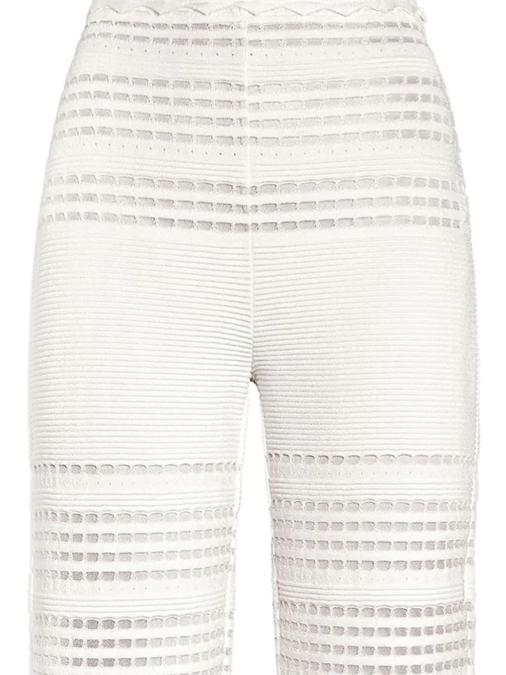 Genny Gebreide broek Wit