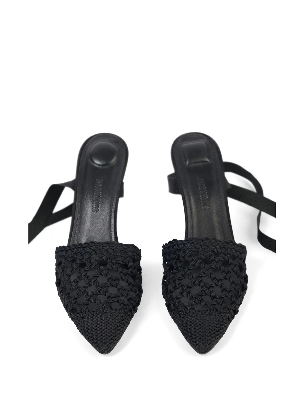 Jacquemus The High lace-up espadrilles Zwart