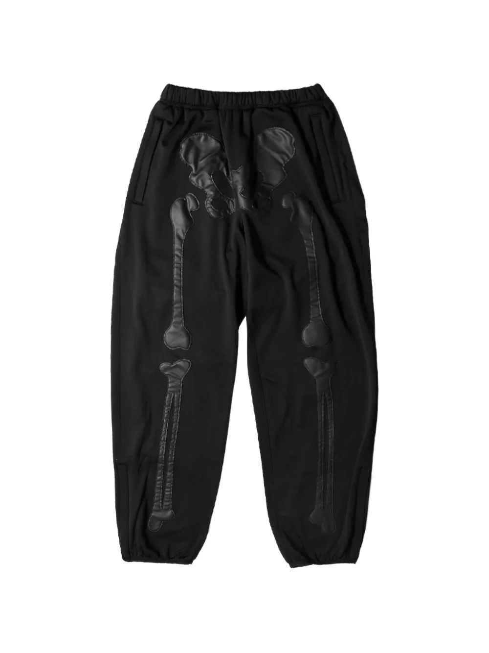Takahiromiyashita The Soloist bone-motif track pants - Nero