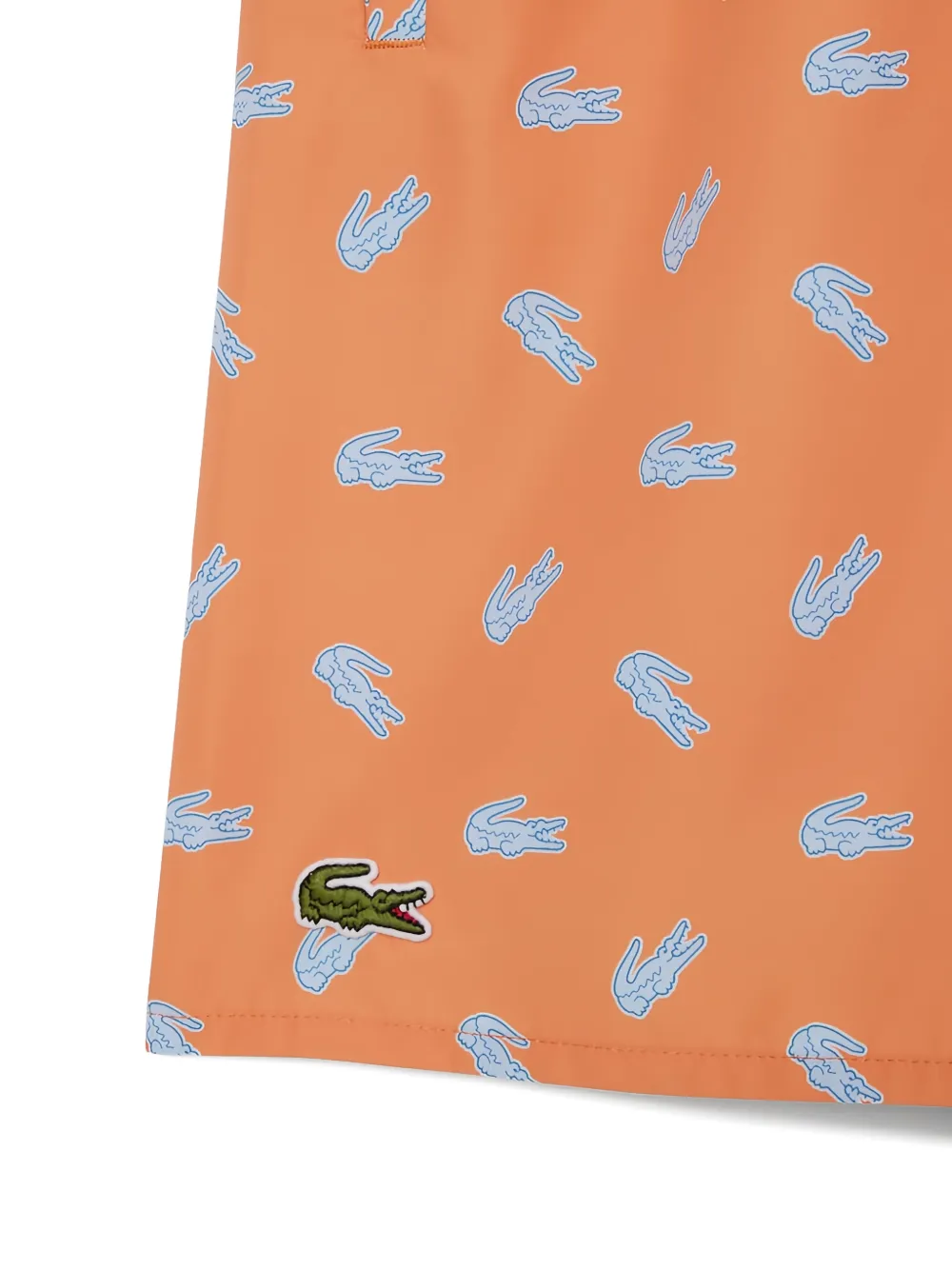 Lacoste Zwembroek met krokodil-print Oranje