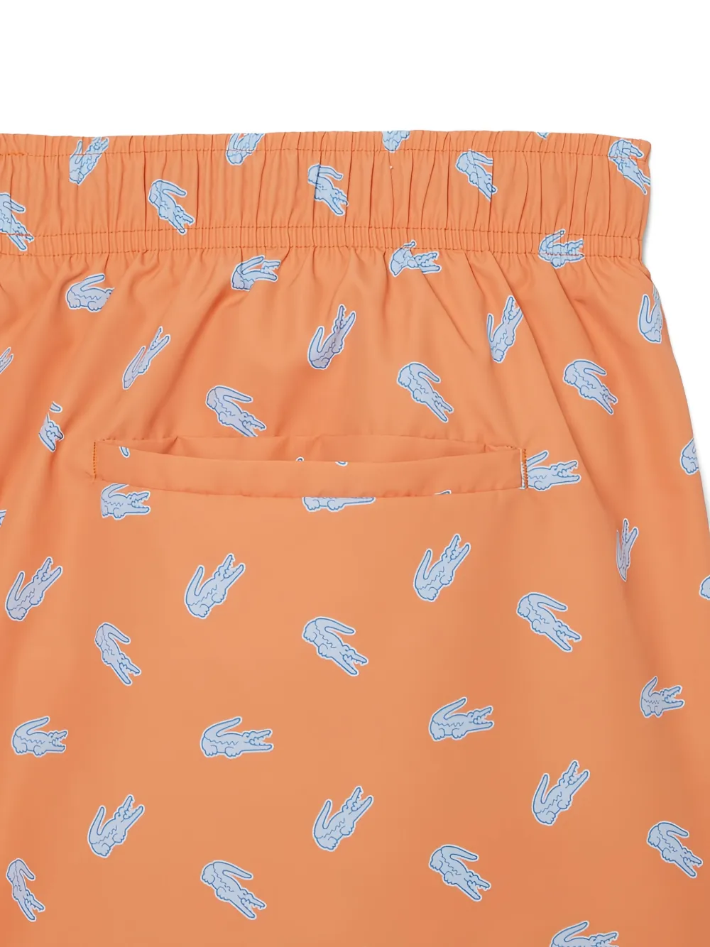 Lacoste Zwembroek met krokodil-print Oranje