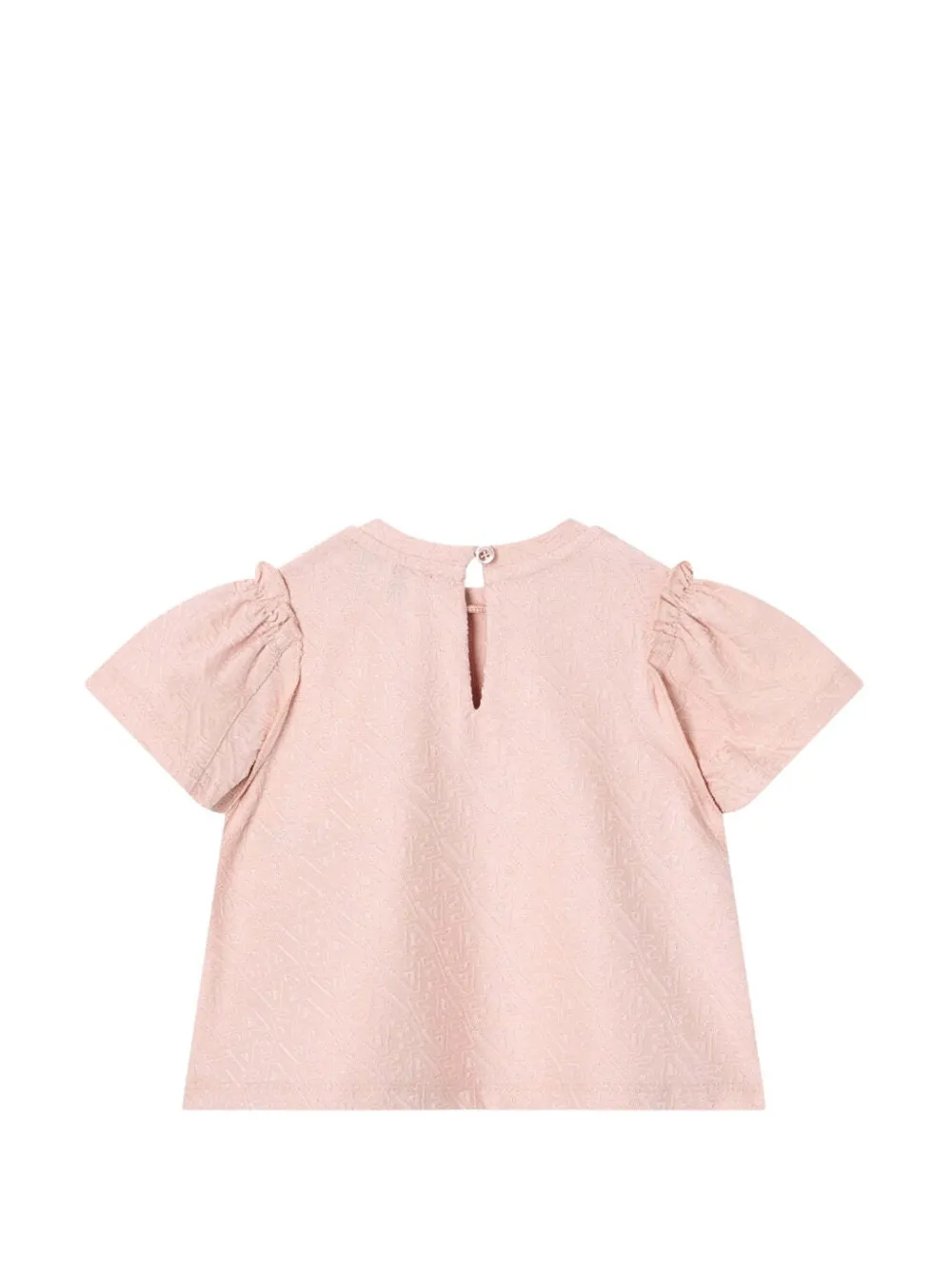 Emporio Armani Kids T-shirt met ruches Roze
