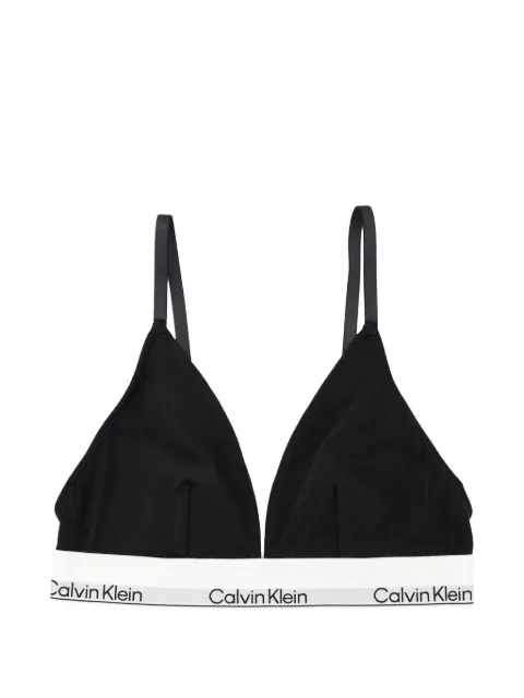 Calvin Klein brasier estilo triángulo con banda del logo