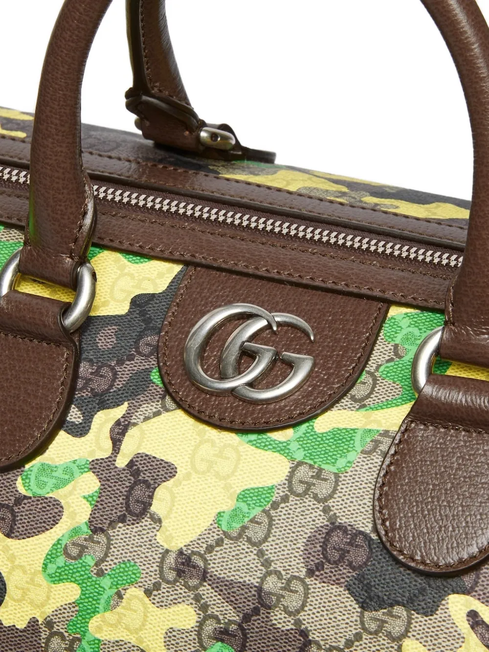s*h様 GUCCI ミリタリー風 長袖カットソー カーキ L Gucci GG Camouflage Luggage | Yellow | FARFETCH