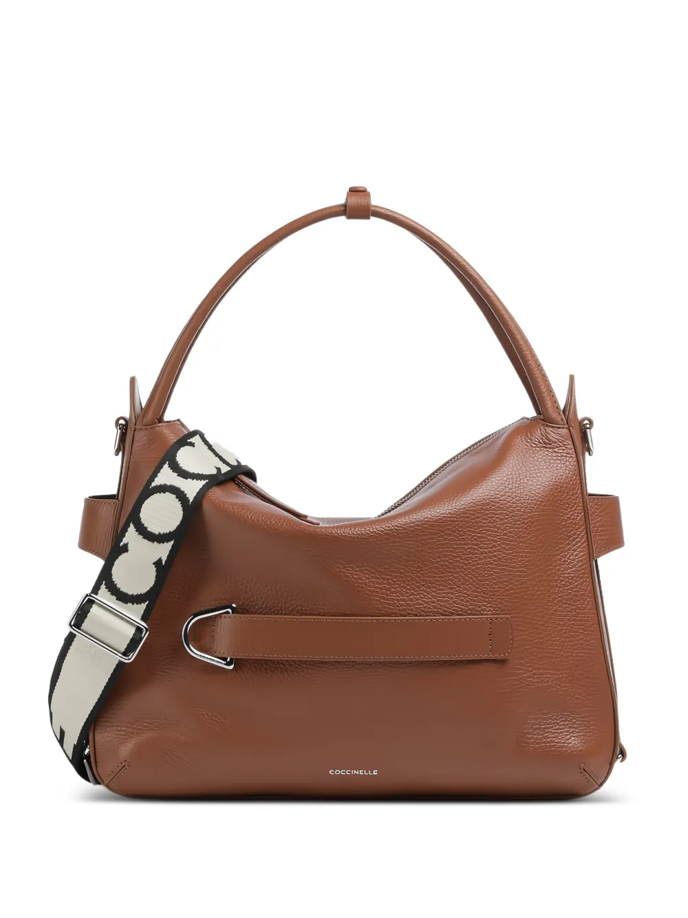 Coccinelle zip-fastening tote bag - Marrone