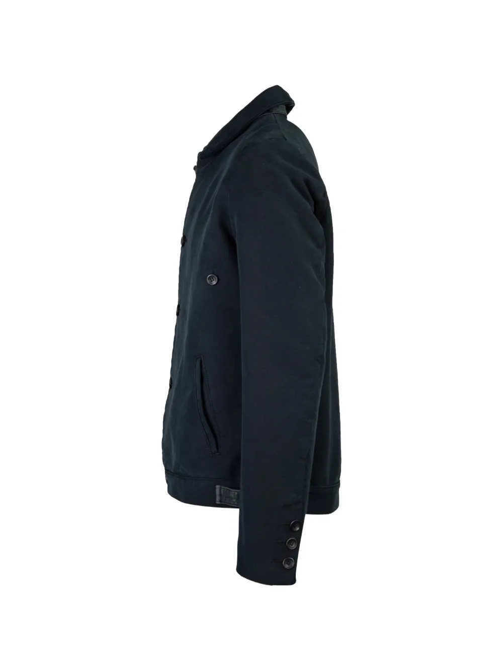 Hannes Roether Shirtjack met knopen Blauw