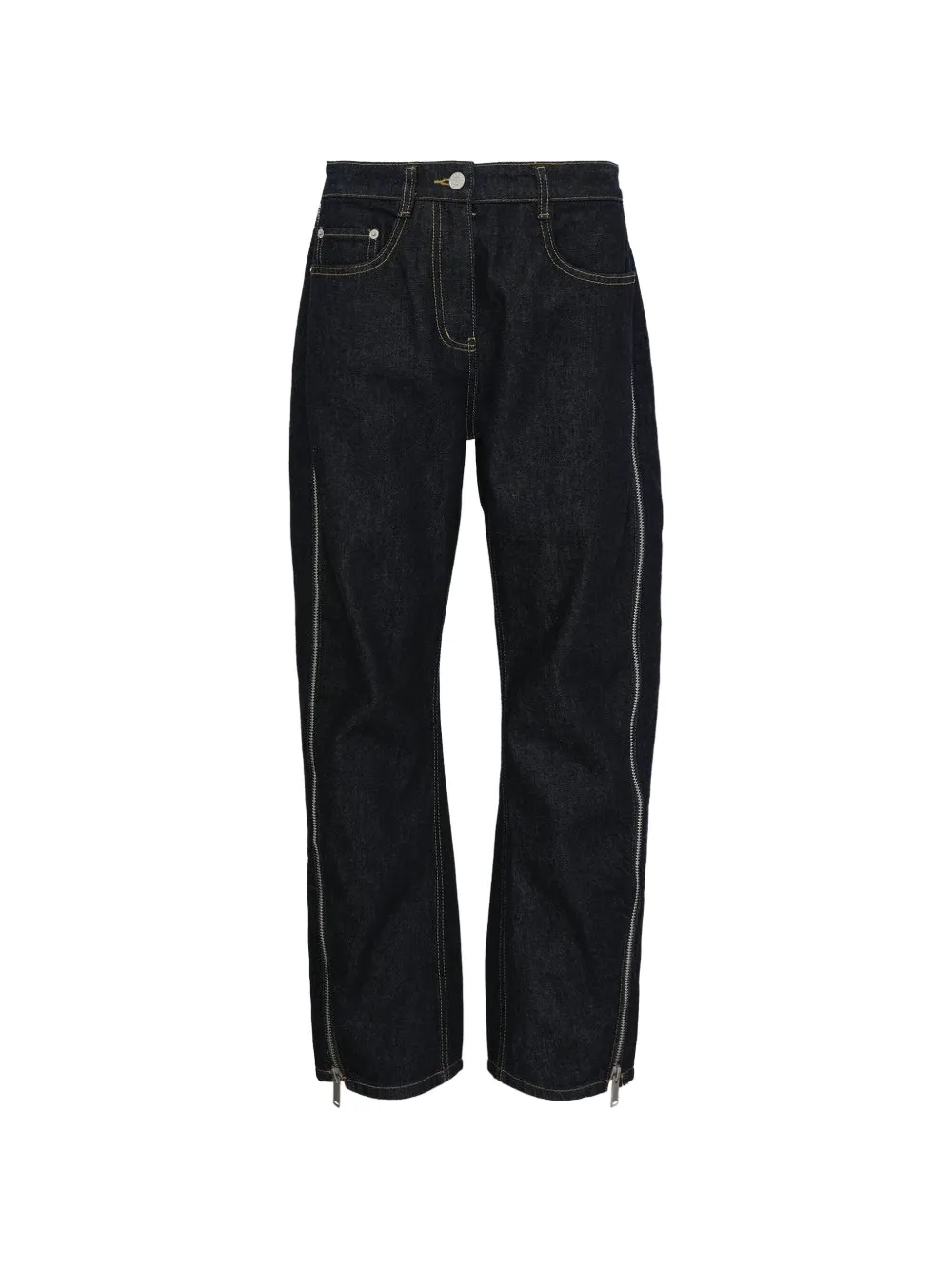 3.1 Phillip Lim Jeans dritti con zip - Blu