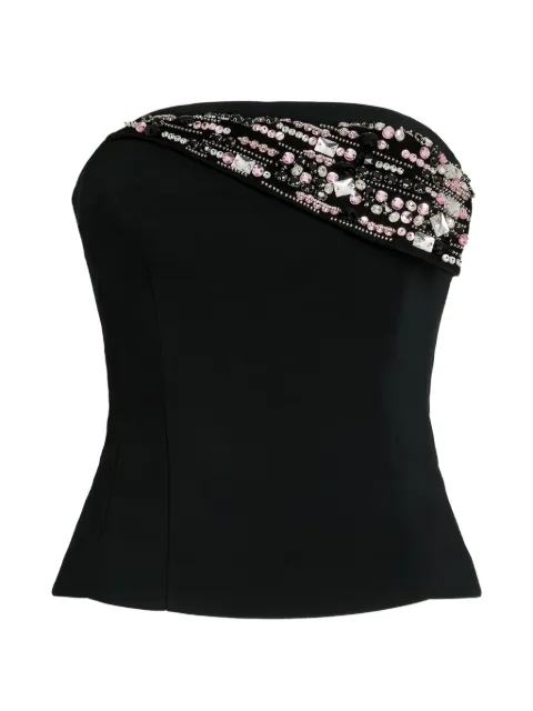 Genny embellished strapless top