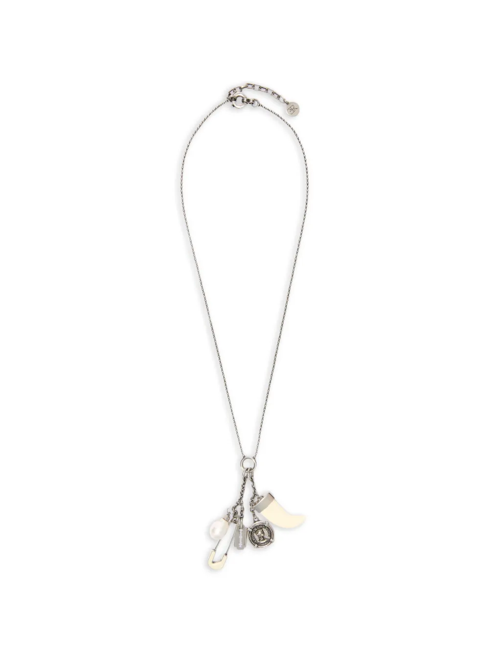 Ermanno Scervino lucky charm pendant necklace - Argento