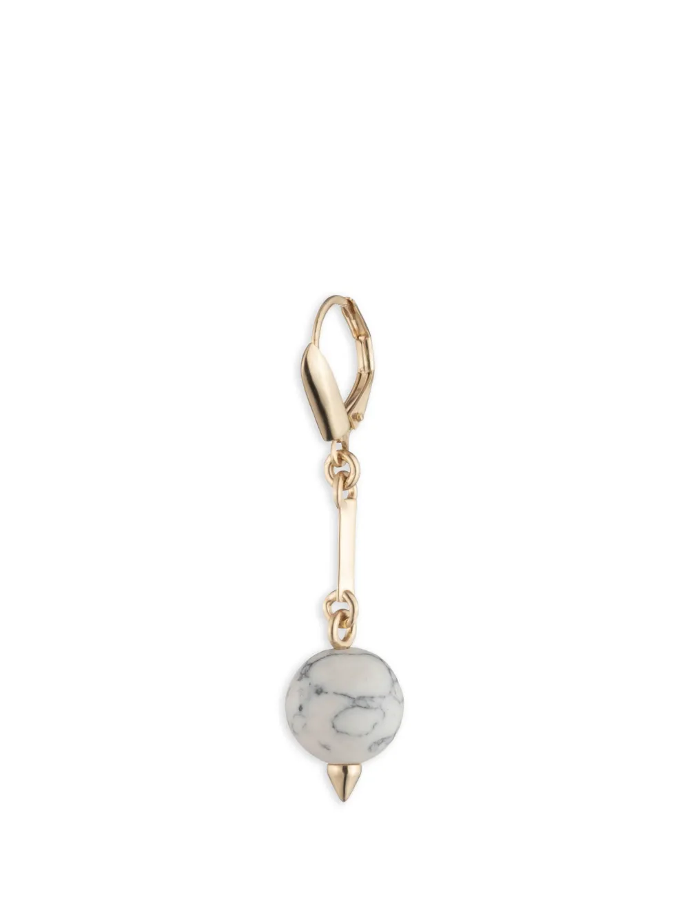 Howlite Sphere-Shape Earrings