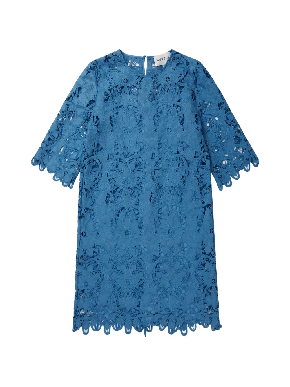 Munthe Floral-lace Mini Dress In Blue
