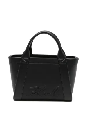 EMPORIO ARMANI ブラックレザートートバッグ EMPORIO ARMANI エンポリオアルマーニ Emporio Armani トートバッグ