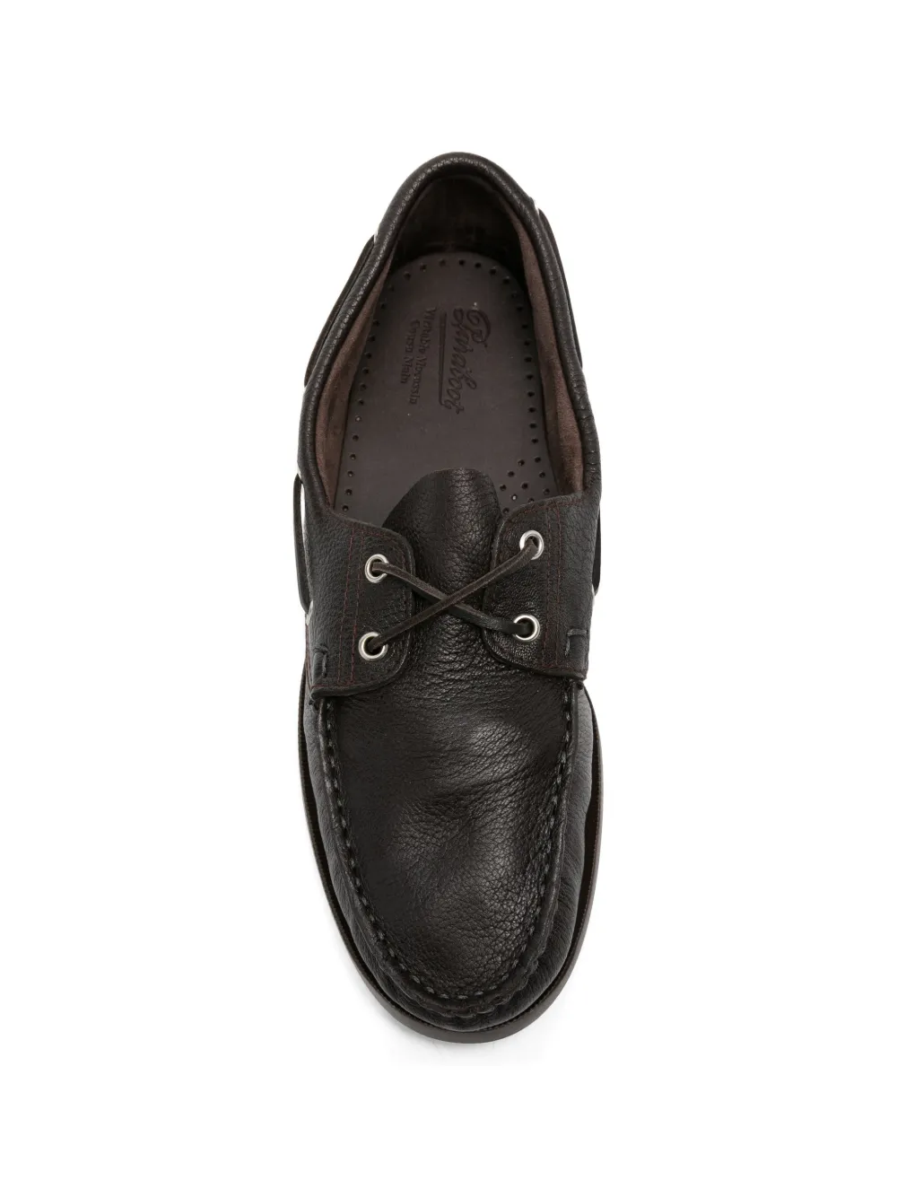 Paraboot leather boat shoes Bruin