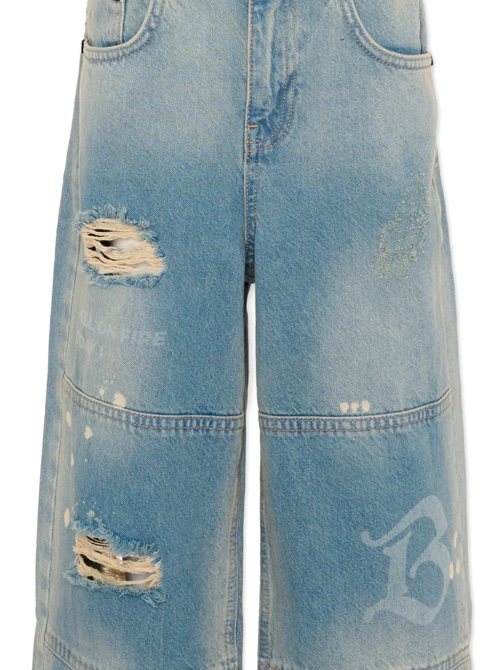Barrow kids Gerafelde jeans Blauw