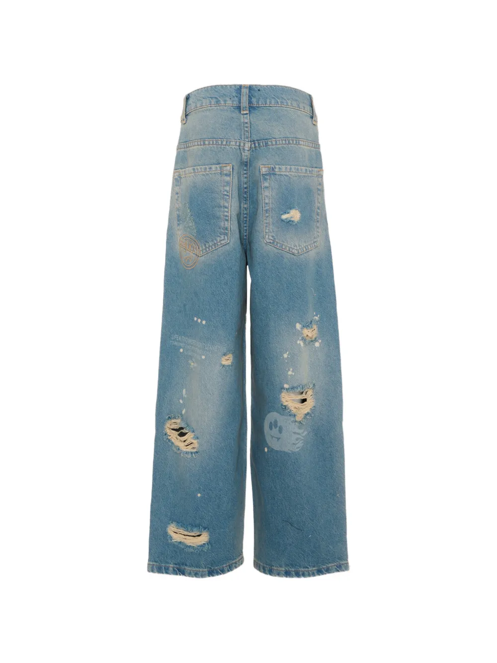 Barrow kids Gerafelde jeans Blauw