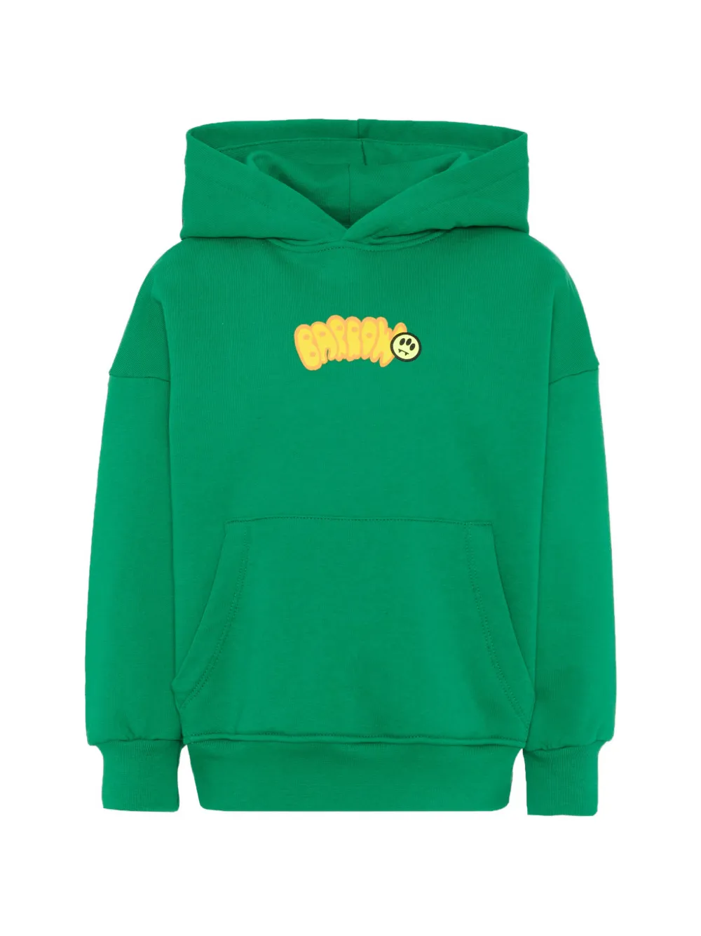 Barrow kids hooded printed sweatshirt - Verde