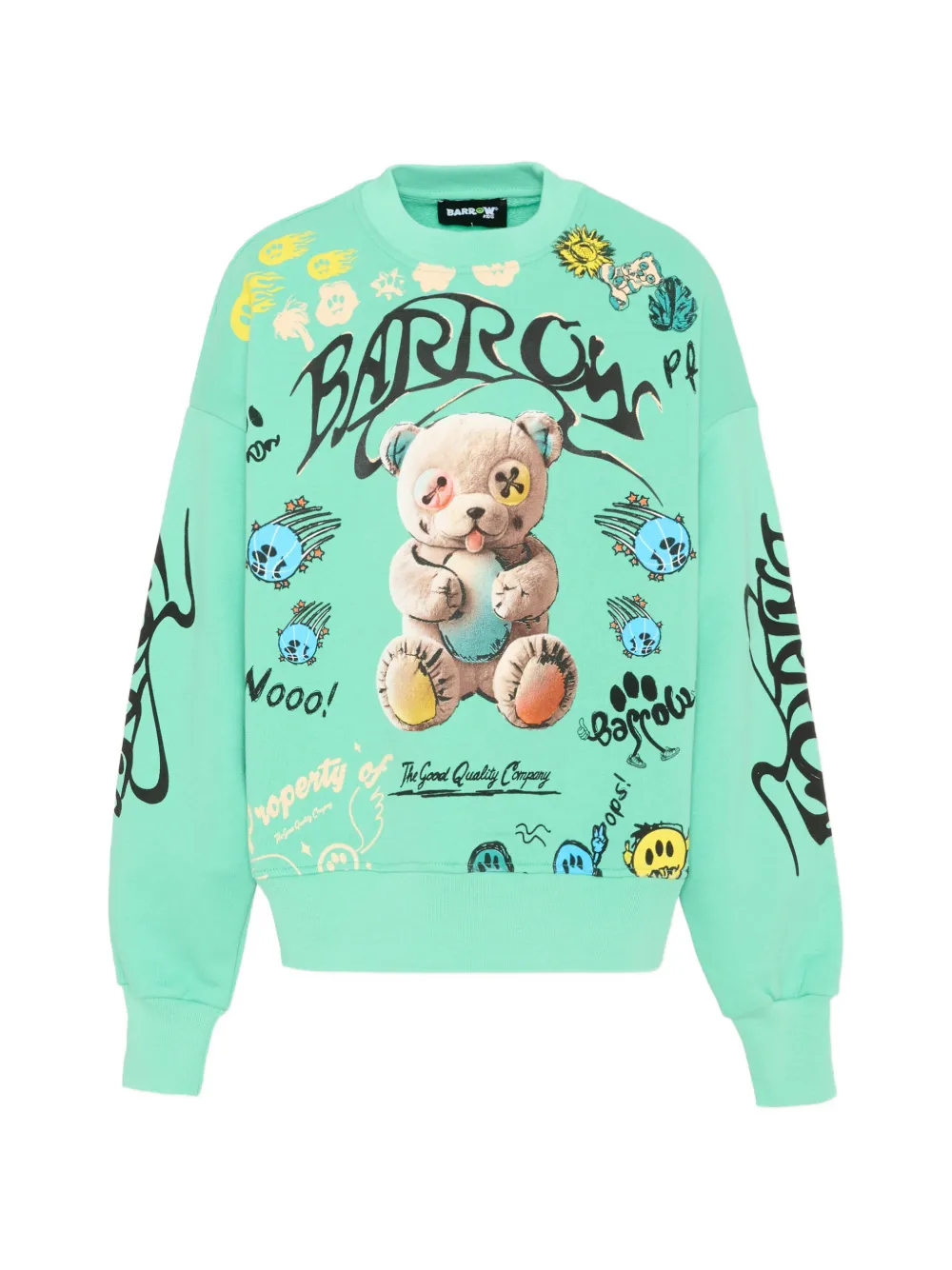Barrow kids graphic print sweatshirt - Verde