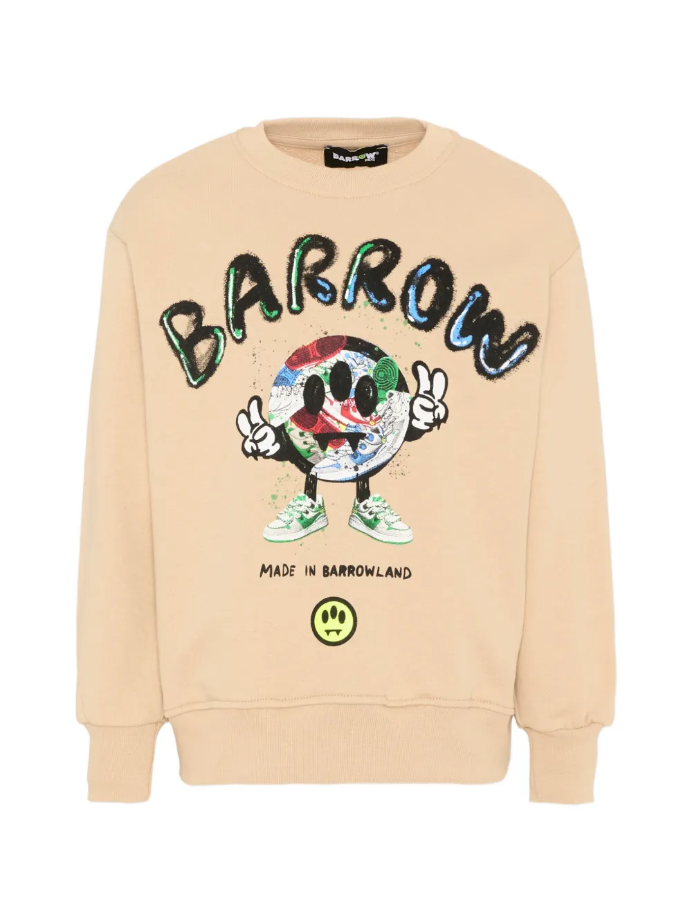 Barrow kids graphic-print crewneck sweatshirt - Toni neutri