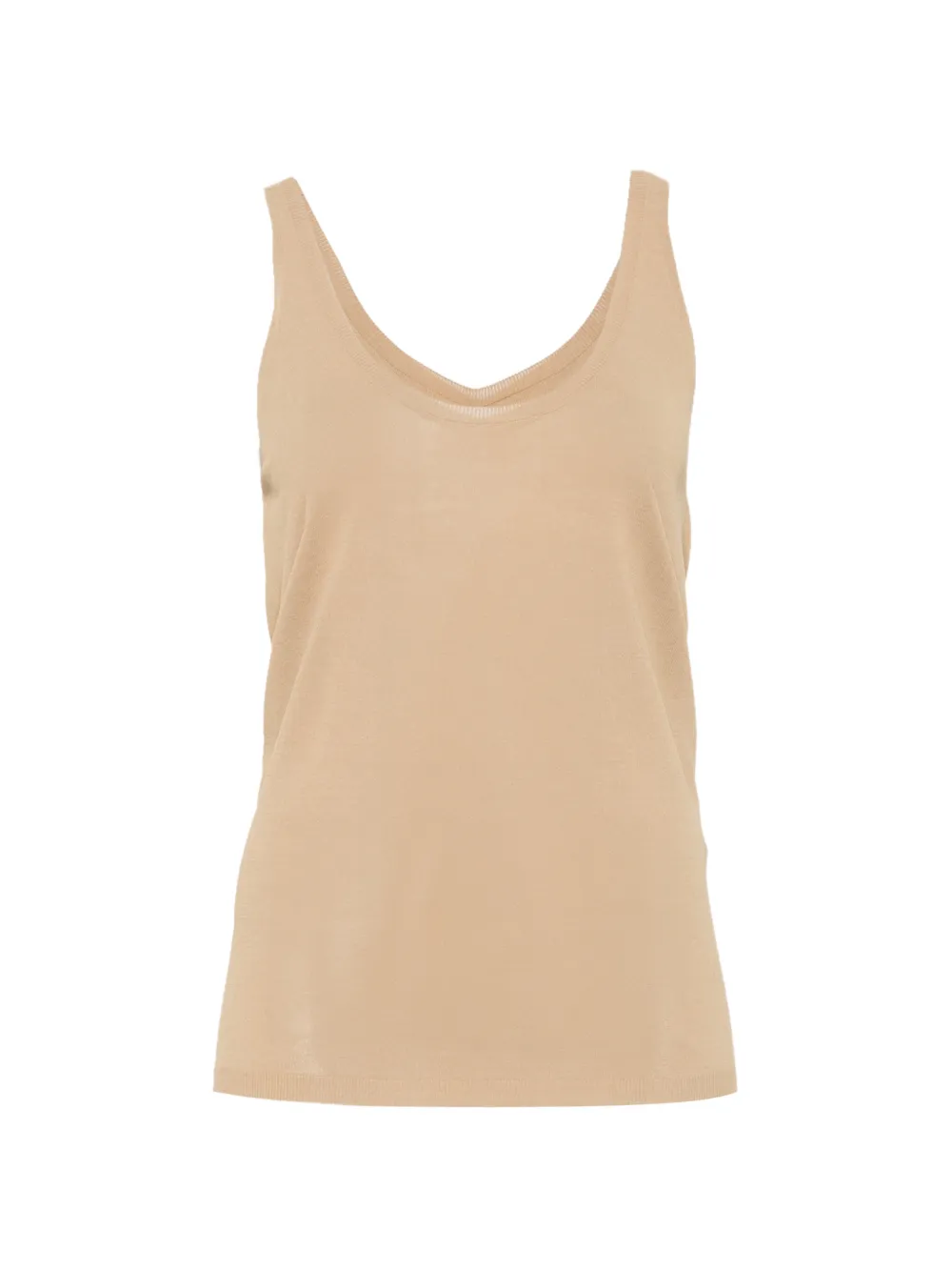 Petar Petrov fine-knit scoop-neck tank top - Toni neutri