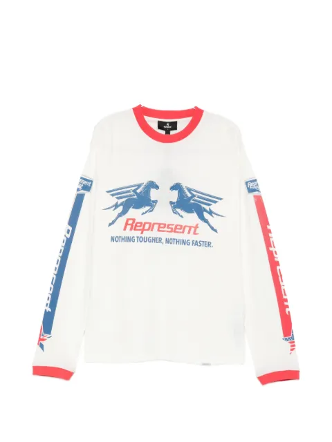 Represent graphic-print long-sleeves T-shirt