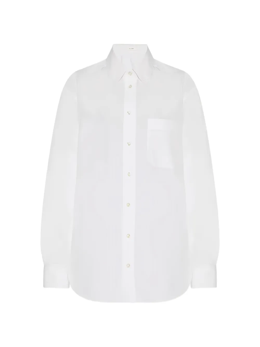 The Row chest-pocket classic-collar shirt - Bianco
