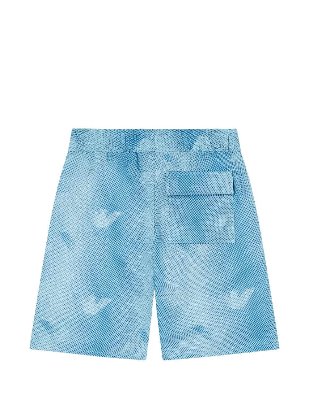Emporio Armani Kids Shorts met vogelprint Blauw
