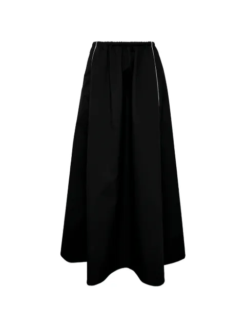 MSGM elasticated midi A-line skirt