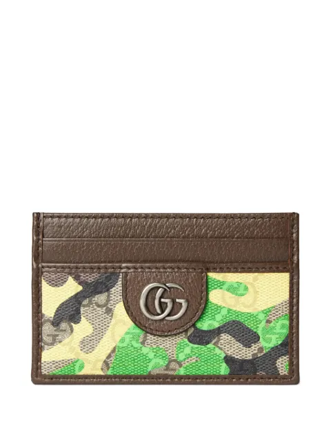 Gucci GG camouflage cardholder
