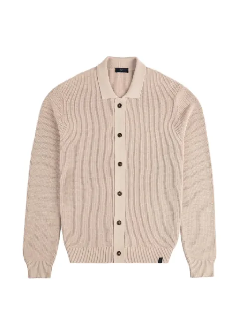 Fay buttoned ribbed cardigan
