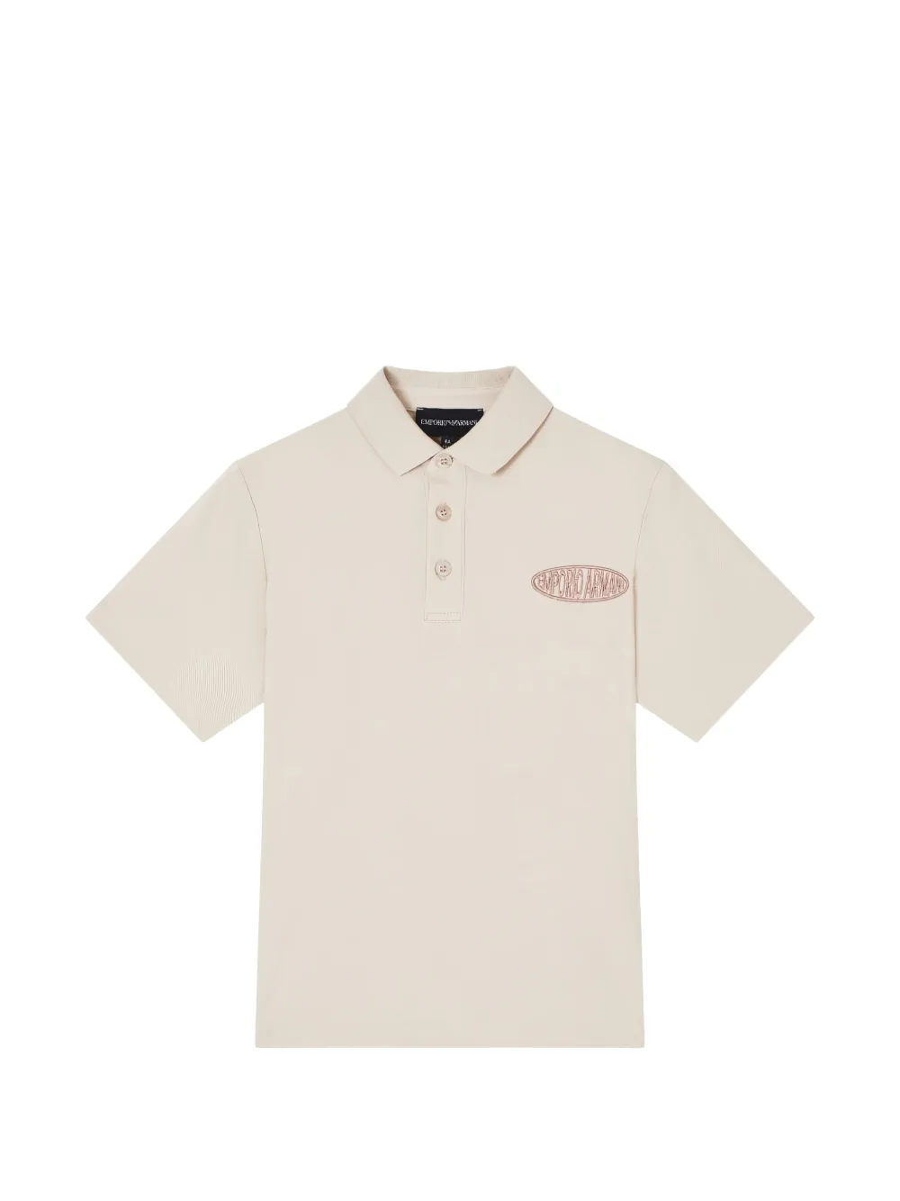 Emporio Armani Kids sjort-sleeve polo shirt - Toni neutri